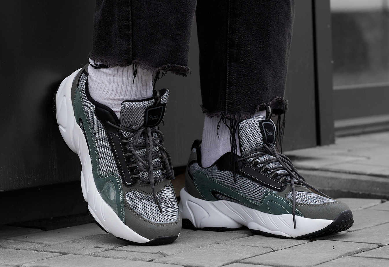 Adidași Staff emerald & gray