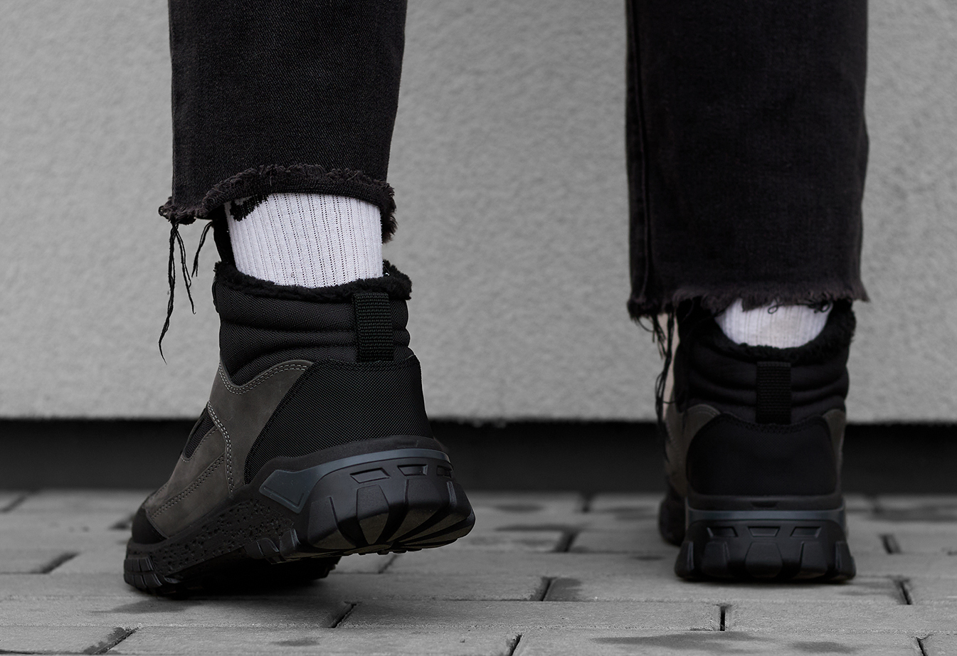 Adidași de iarnă Staff black & gray