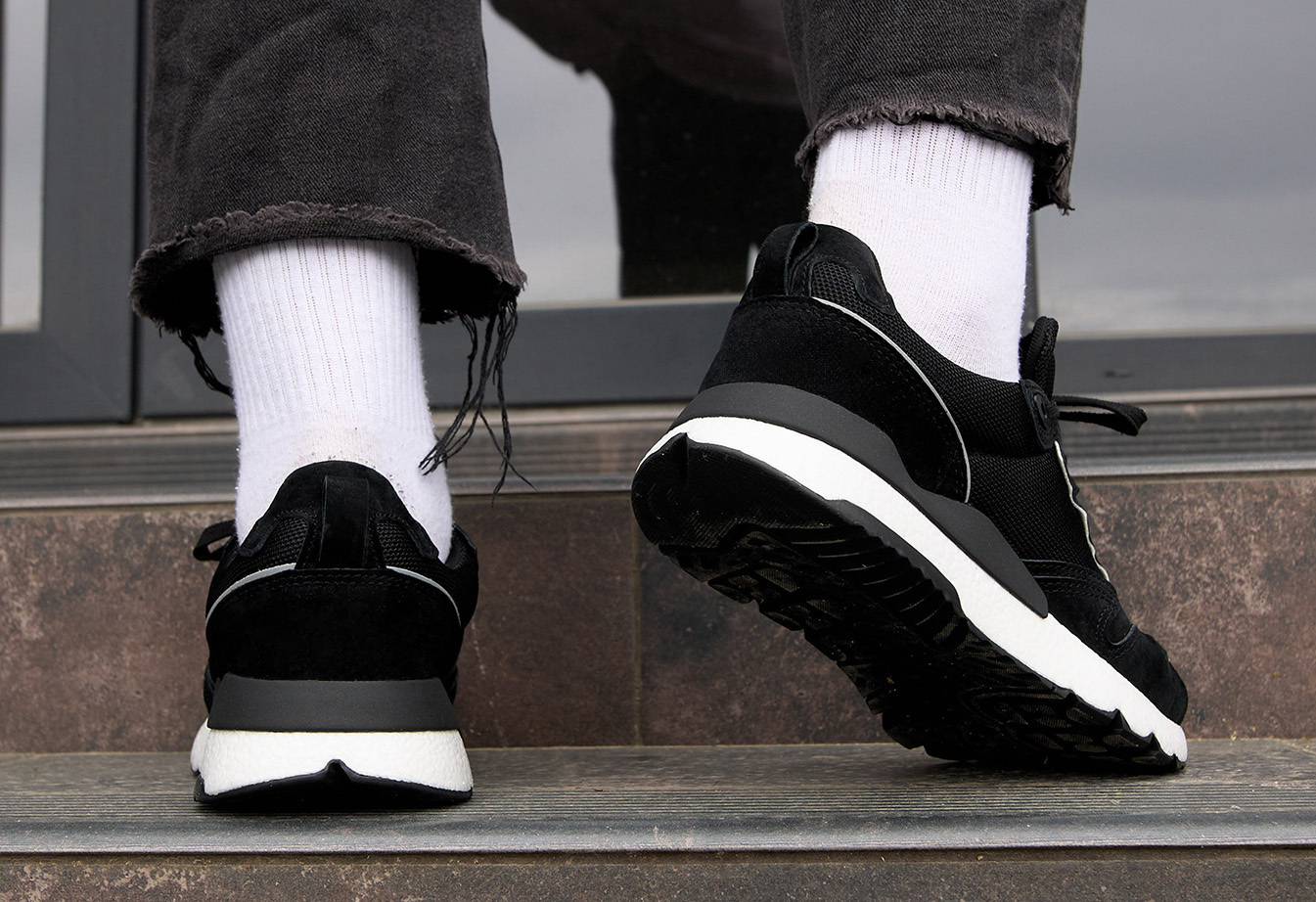 Adidași Staff black reflective