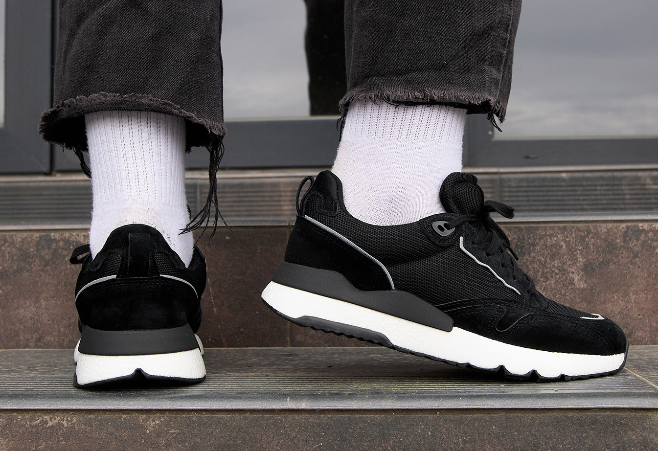 Adidași Staff black reflective