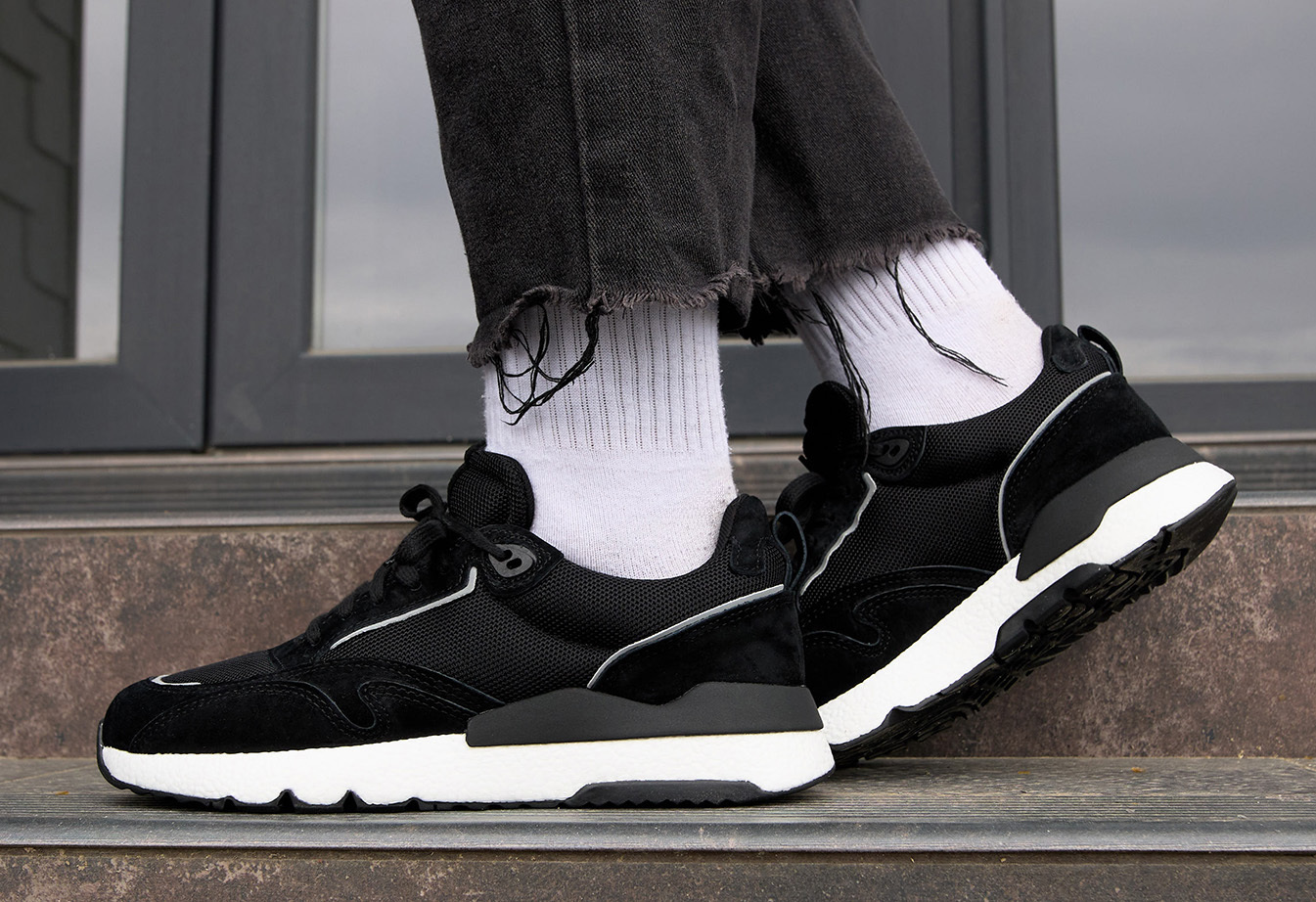 Adidași Staff black reflective
