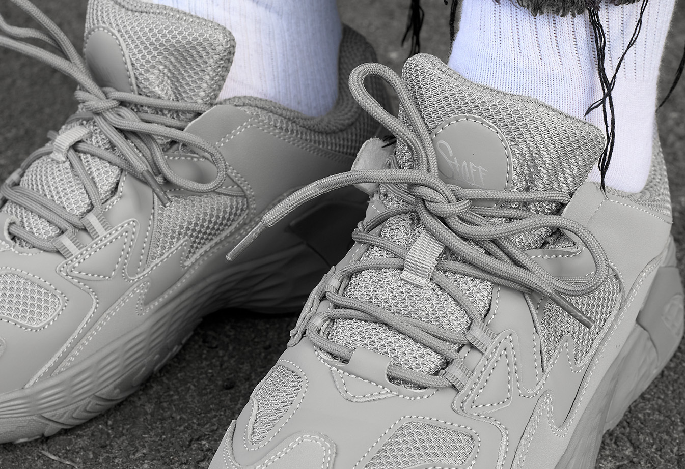 Adidași Staff gray reflective