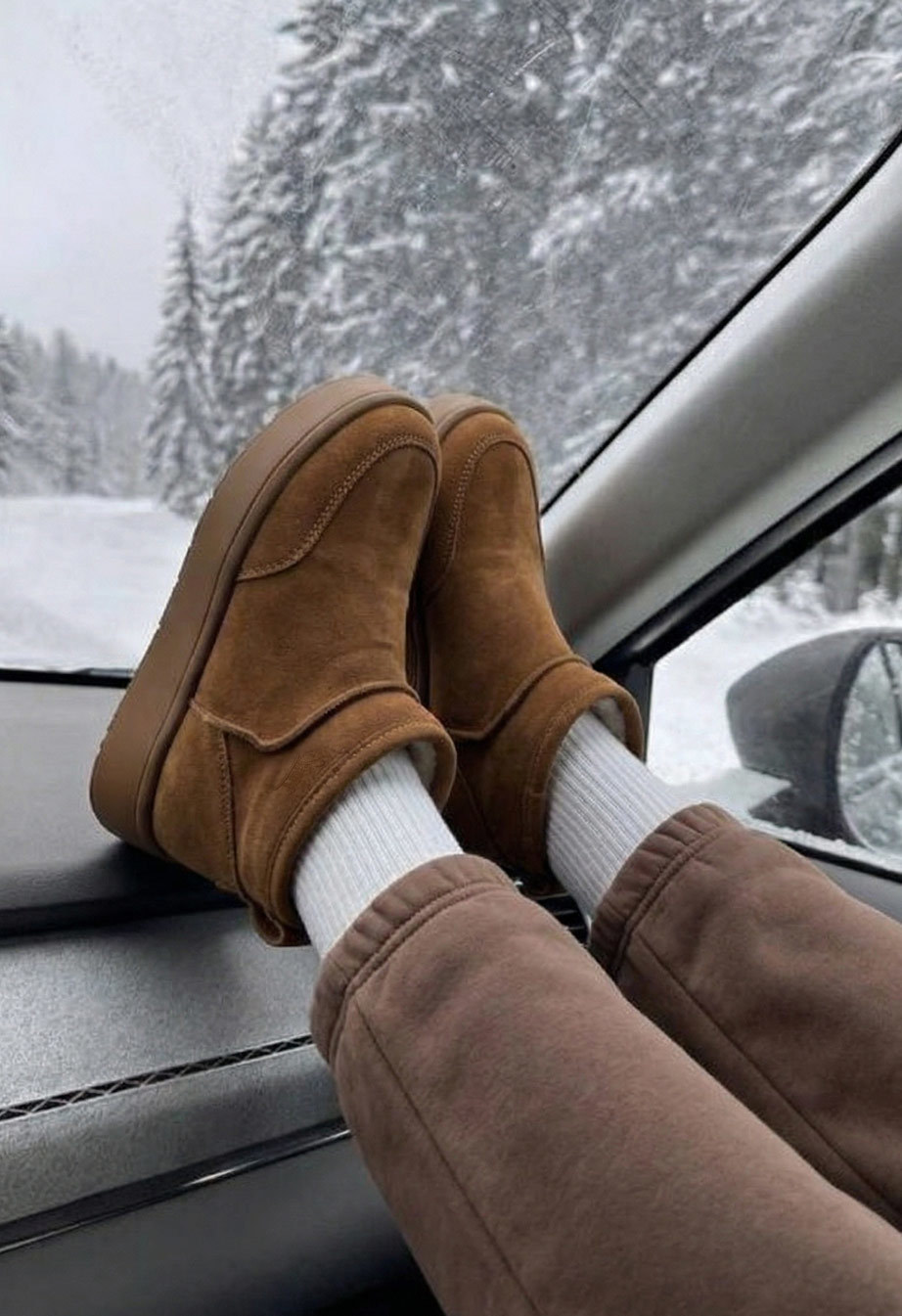 Cizme de damă Staff light brown (хутро)