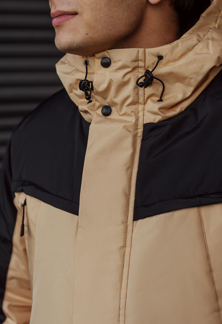 Parka de iarnă Staff sta beige & black