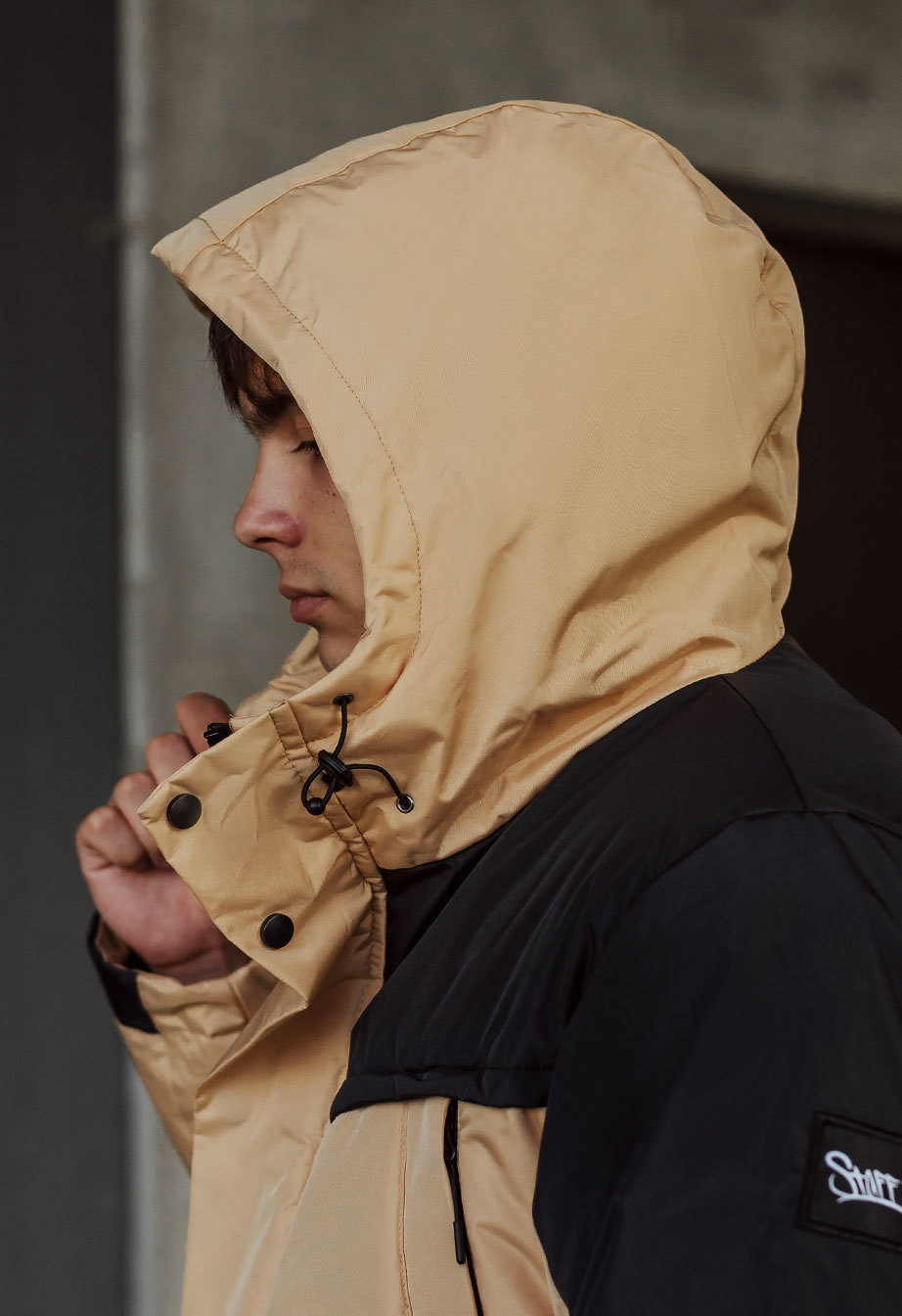 Parka de iarnă Staff sta beige & black