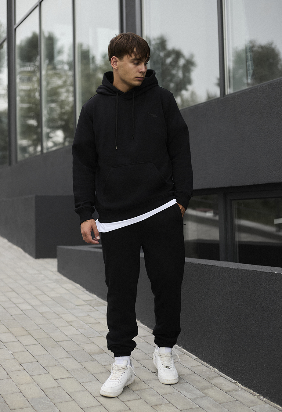 Costum de trening Staff me black logo