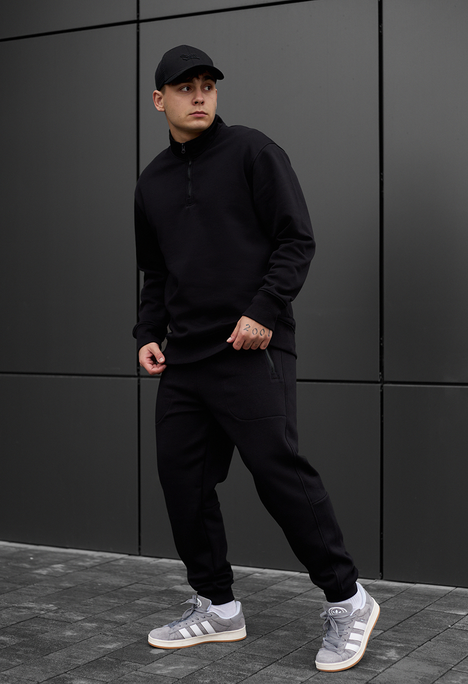Costum de trening Staff tap black fleece