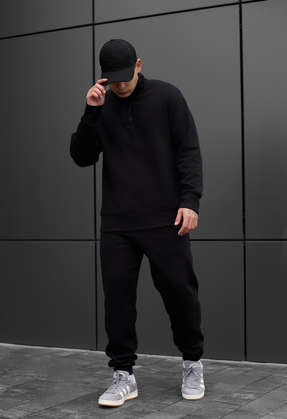 Costum de trening Staff tap black fleece