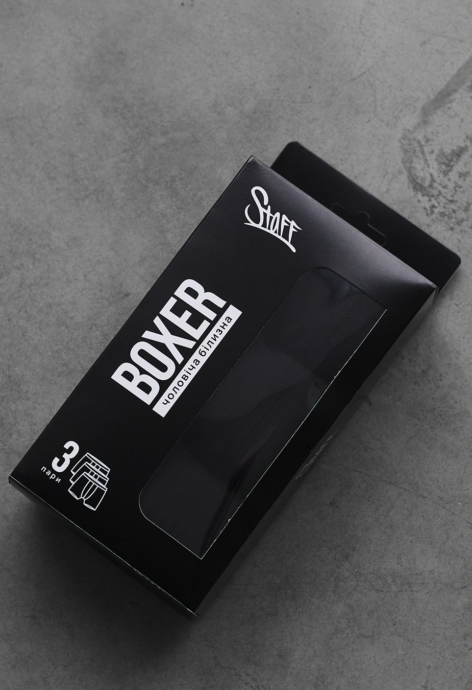 Boxeri Staff cu black