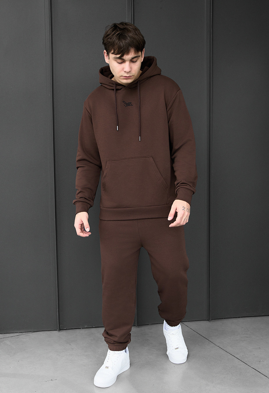 Costum de trening Staff fad brown