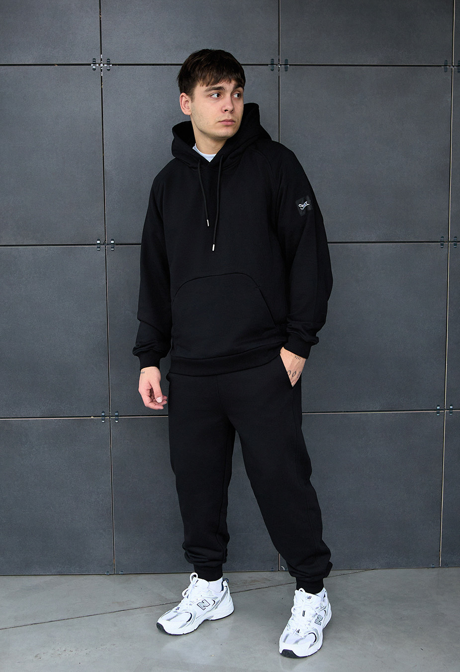 Costum de trening Staff es black oversize