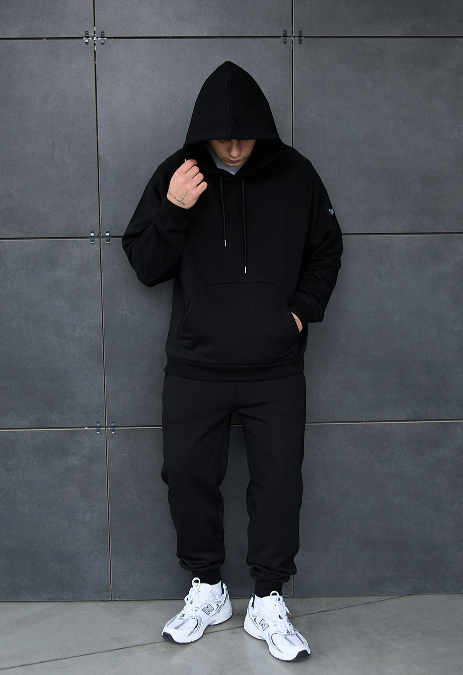 Costum de trening Staff es black oversize