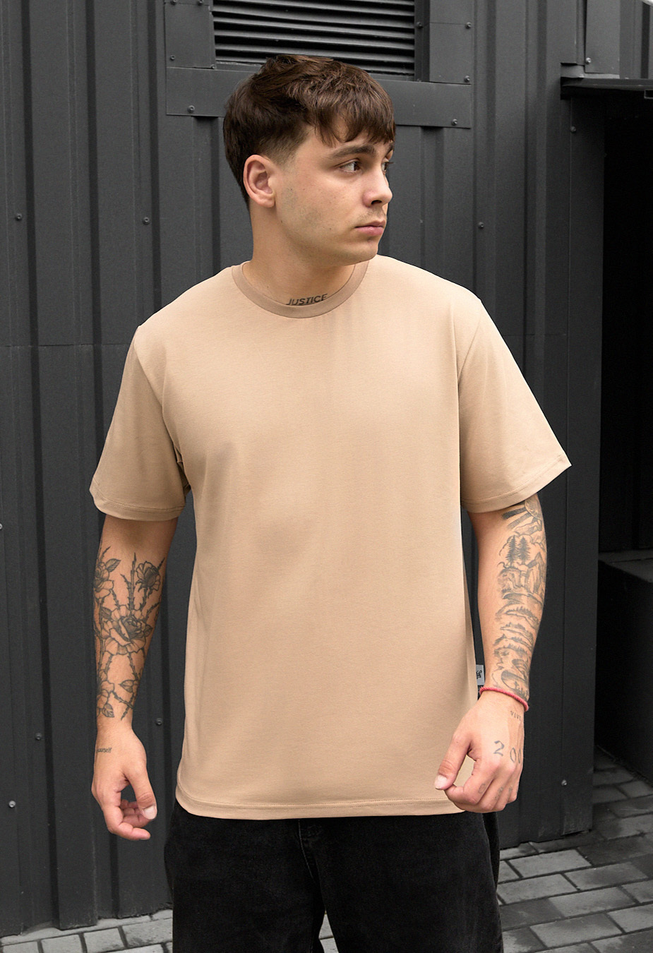 Tricou Staff beige