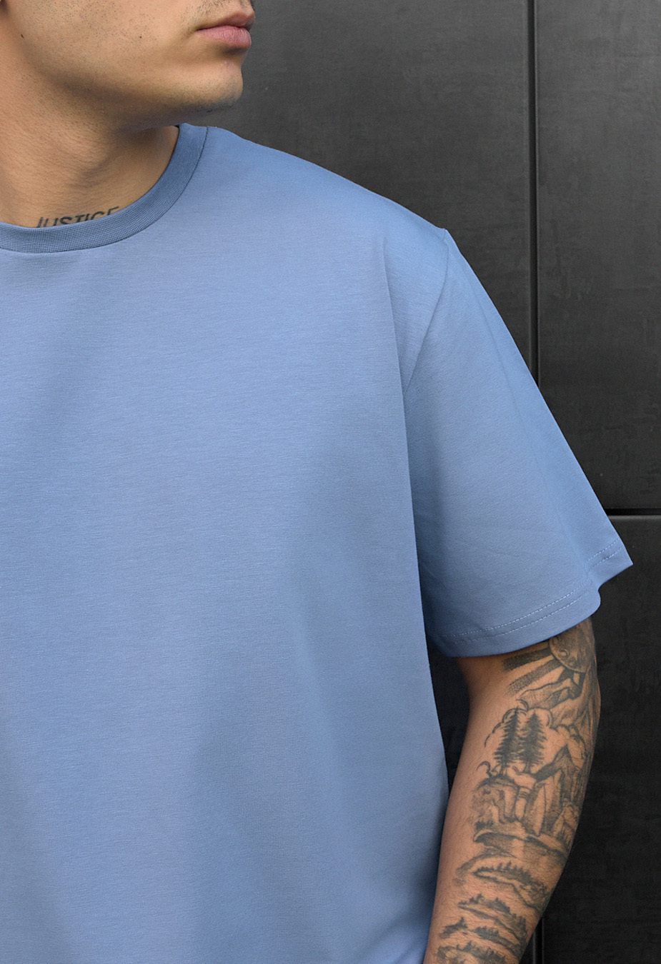 Tricou Staff light blue