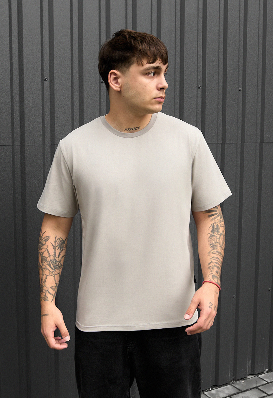 Tricou Staff light gray