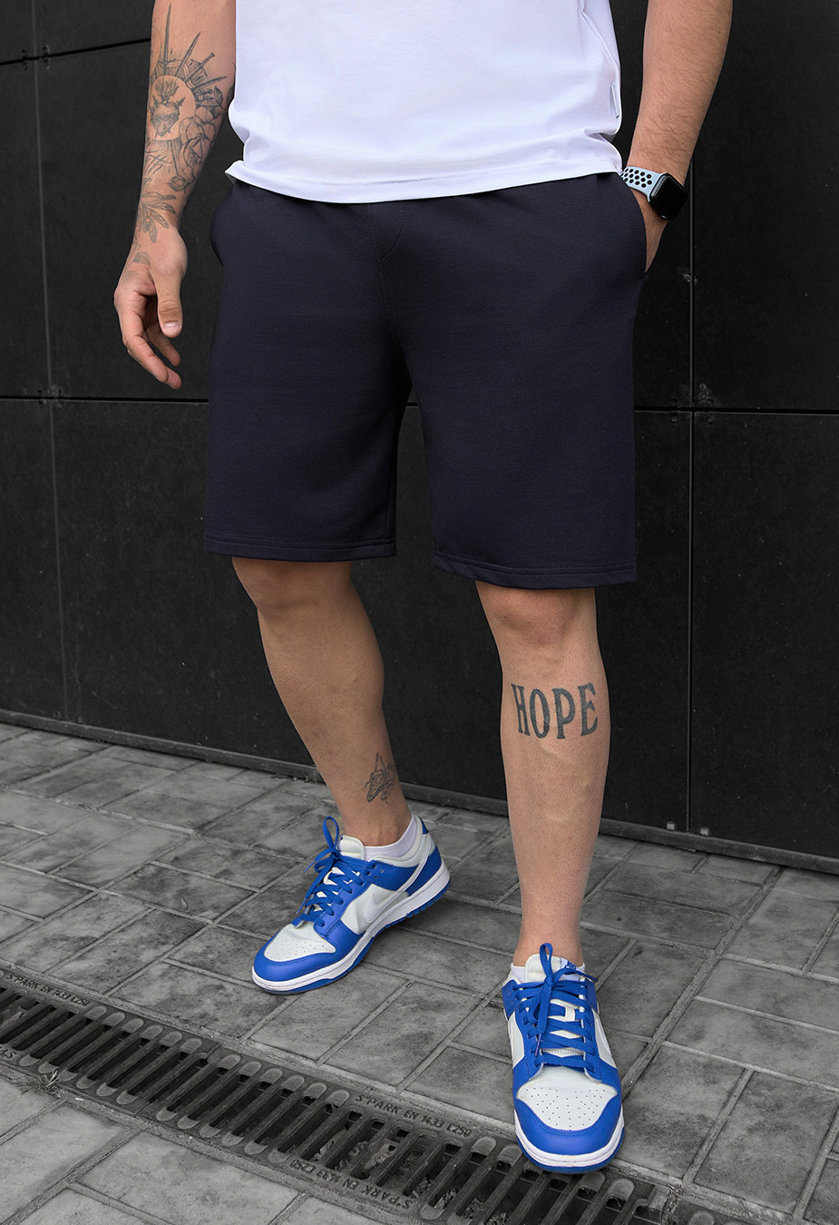 Pantaloni scurți tricotați Staff slp navy