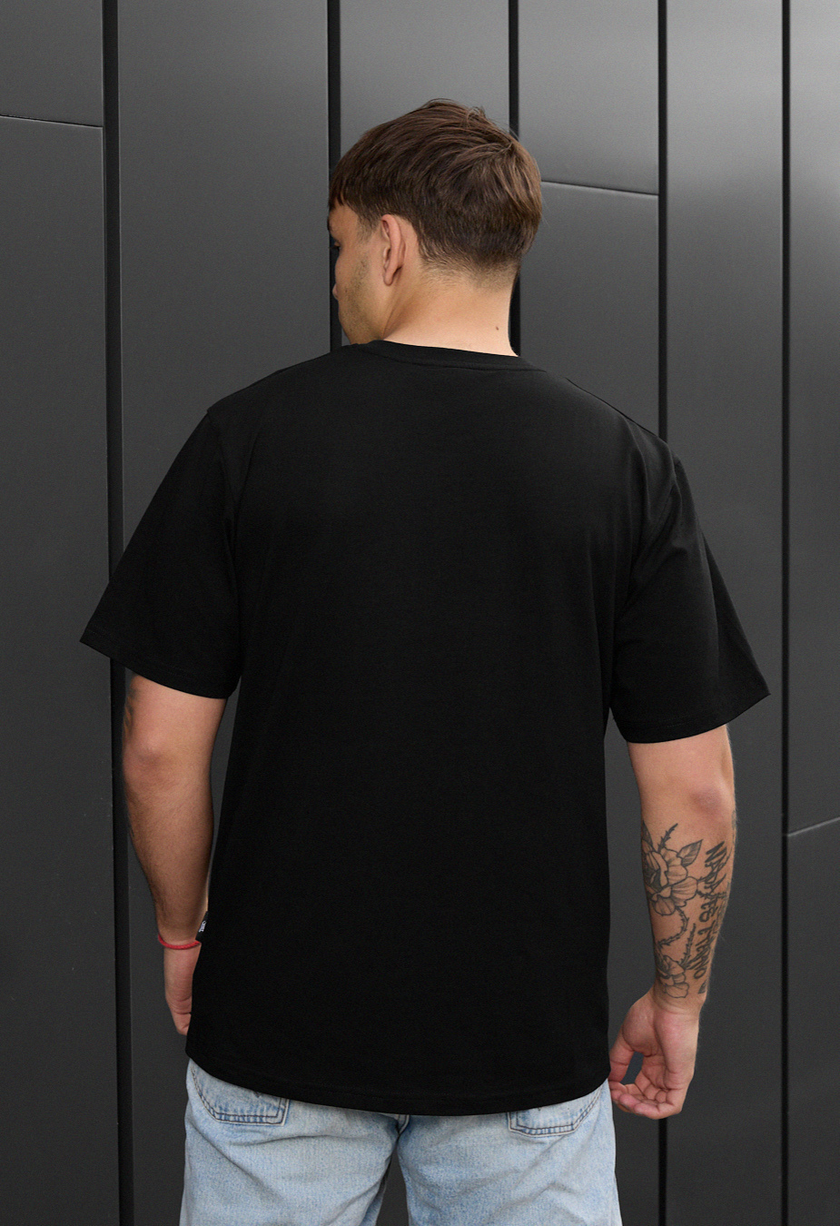 Tricou Staff black logo reflective