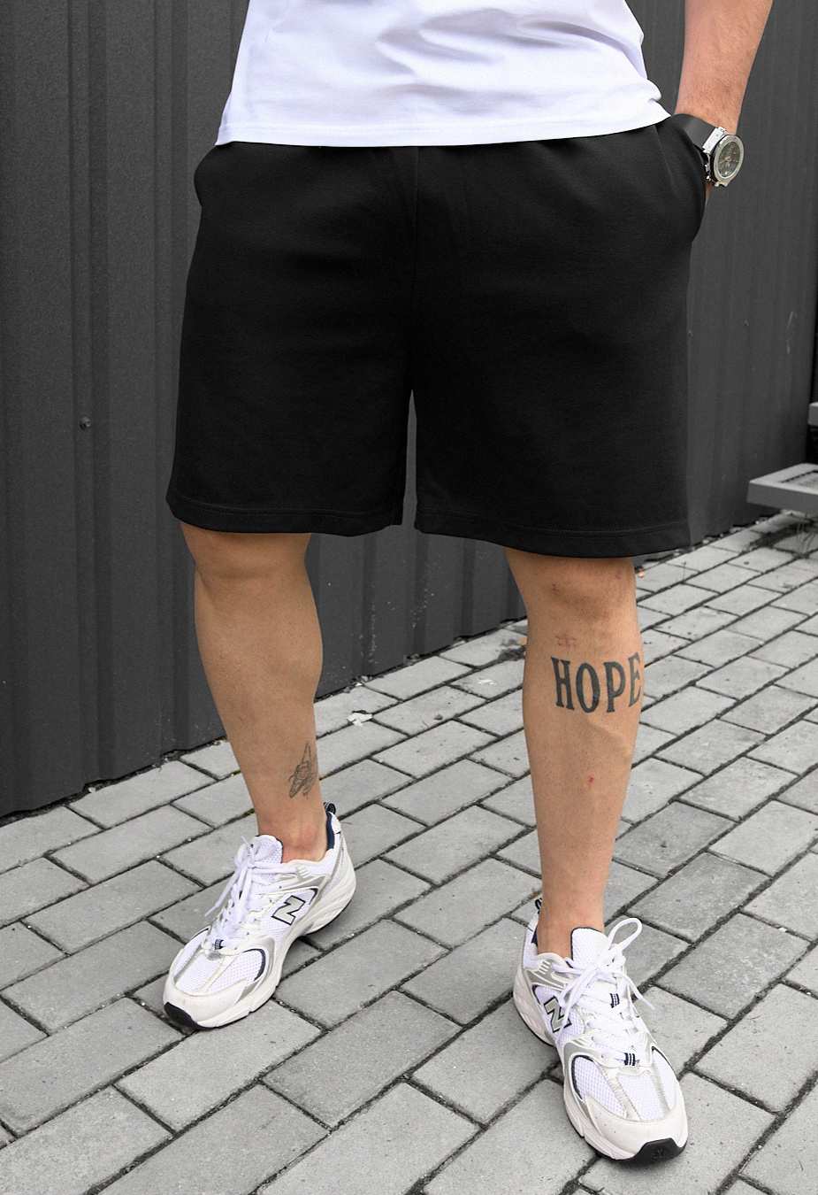 Pantaloni scurți tricotați Staff dv black