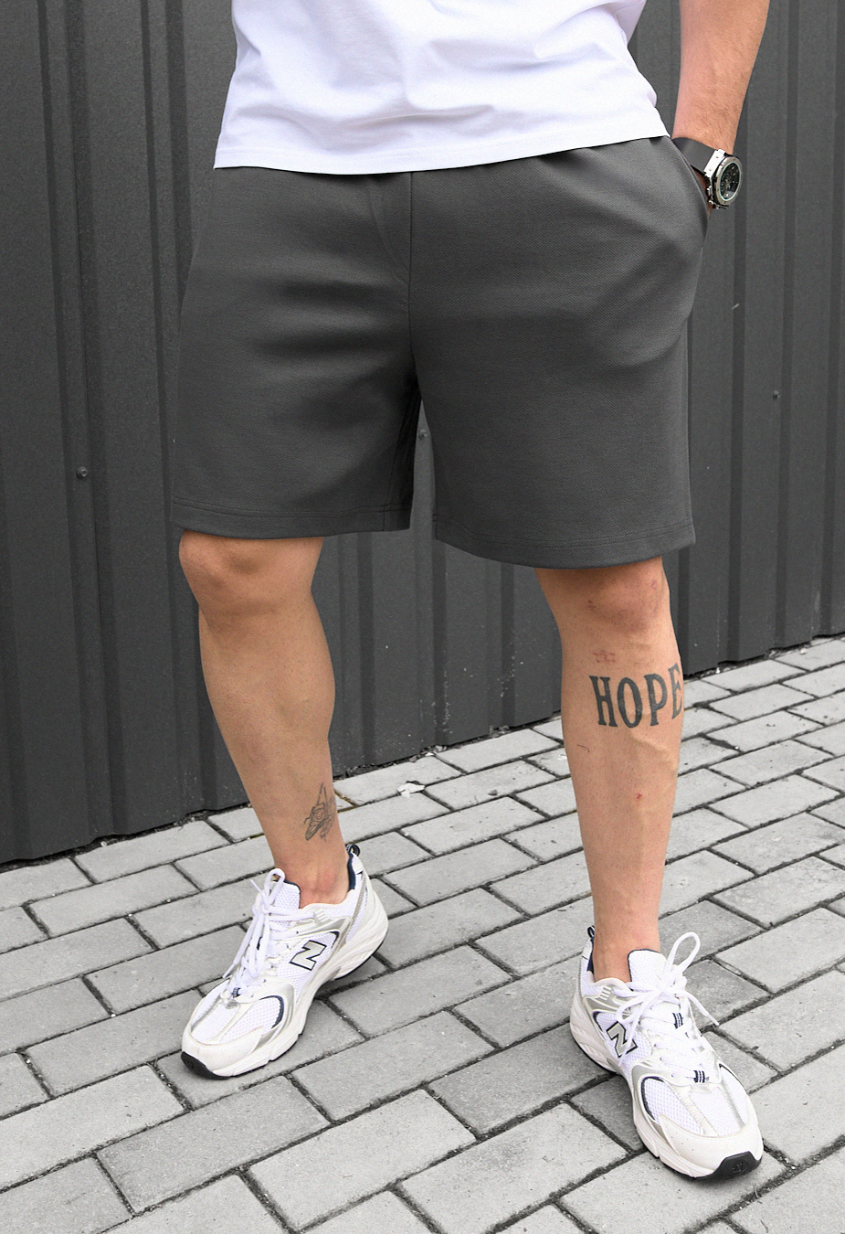 Pantaloni scurți tricotați Staff dv gray