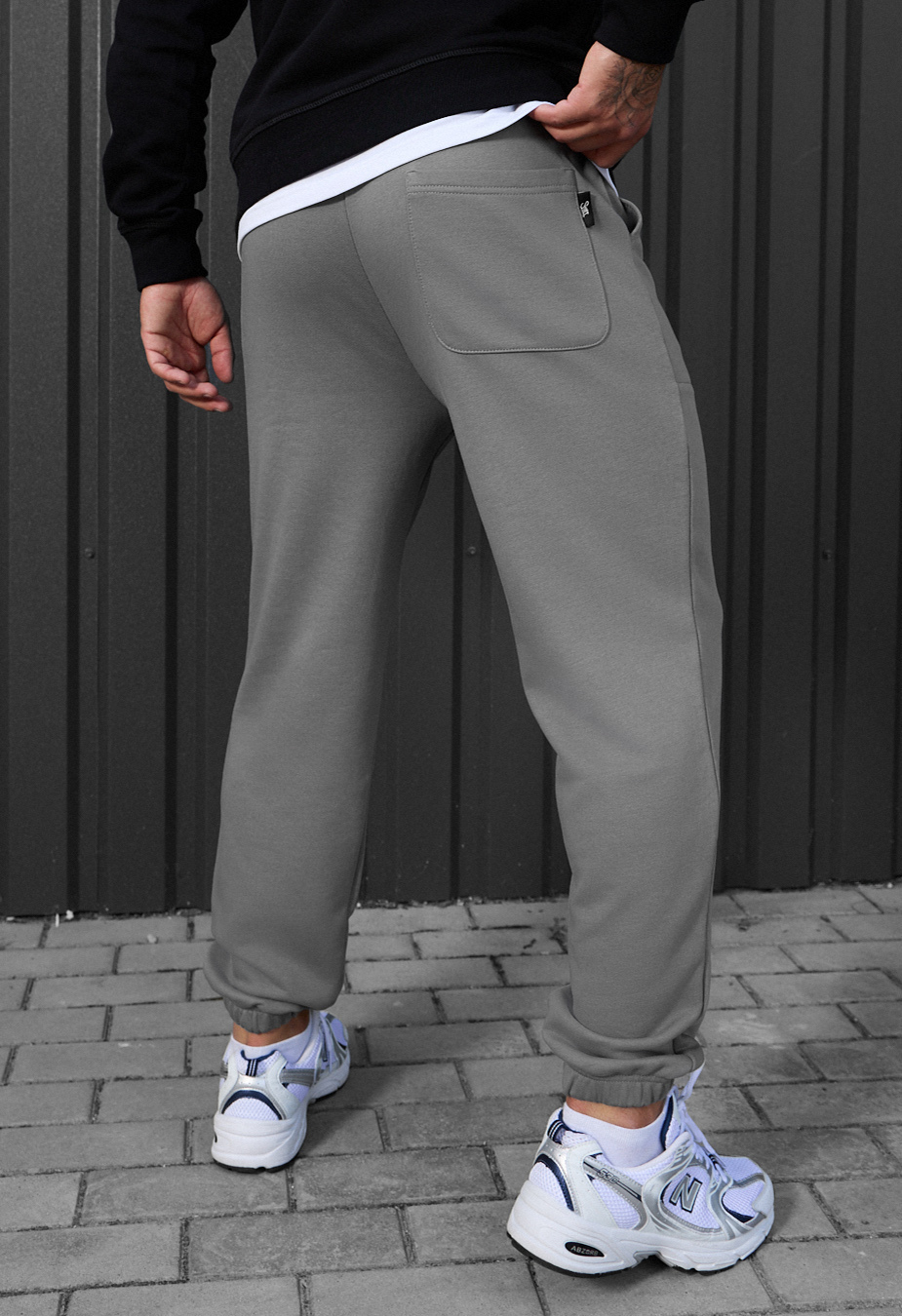 Pantaloni de trening Staff logo gray