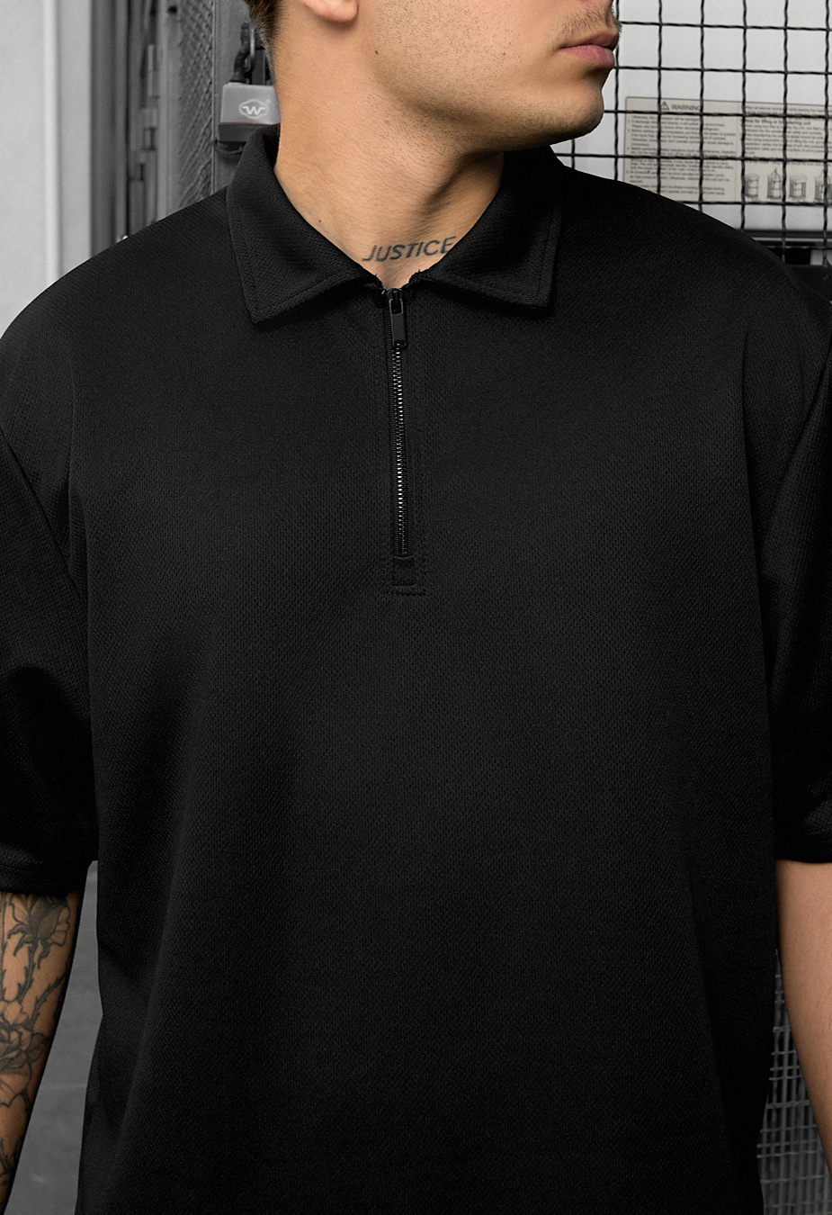 Set de vară tricou + pantaloni scurți Staff spo black oversize