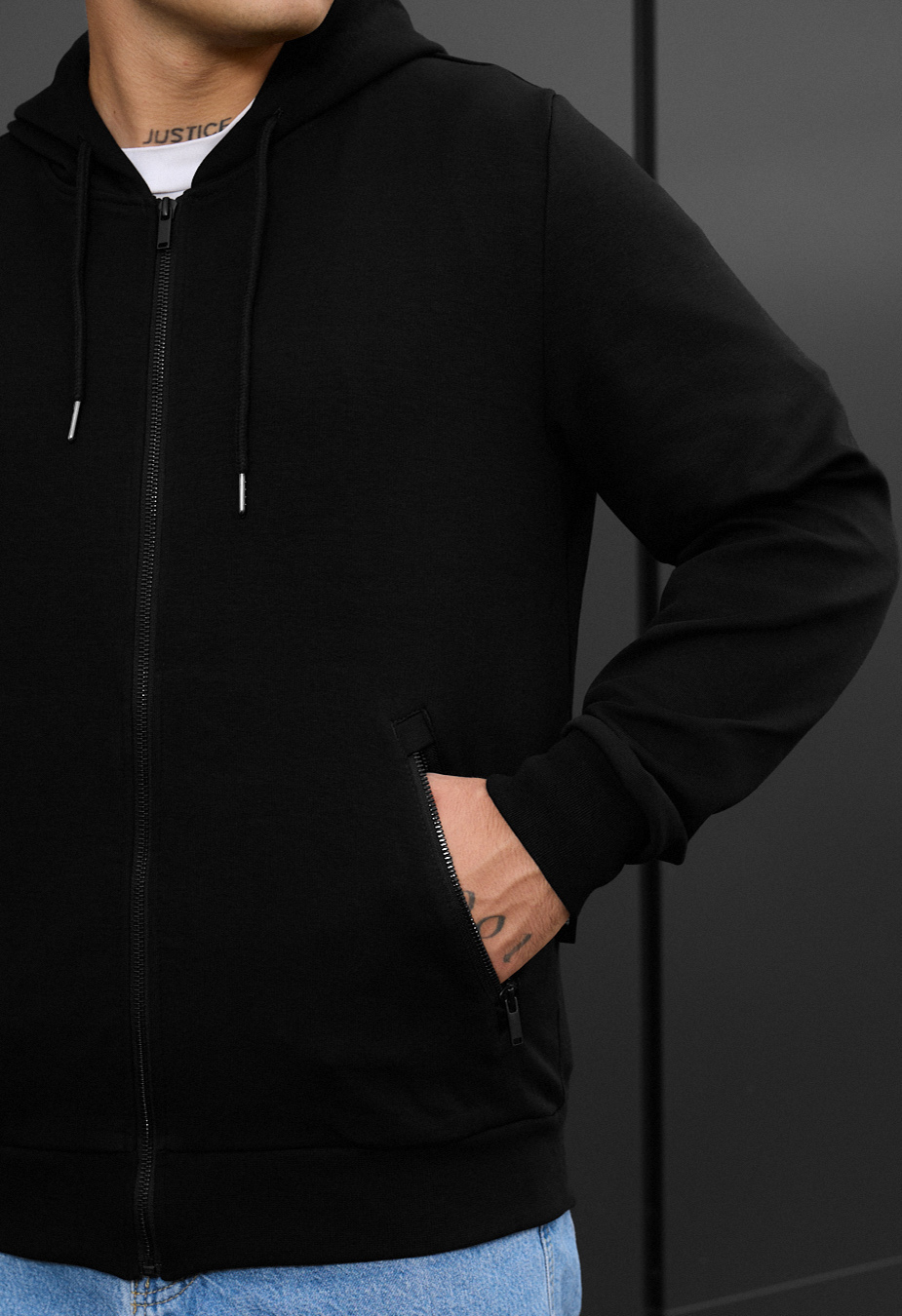 Hanorac Staff se black zip