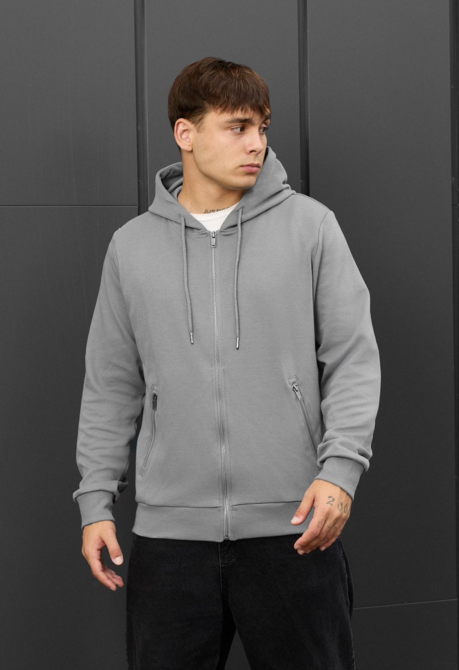 Hanorac Staff se gray zip
