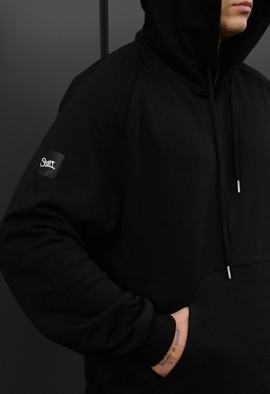Costum de trening Staff es black oversize
