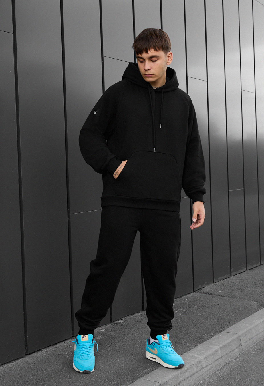 Costum de trening Staff es black oversize