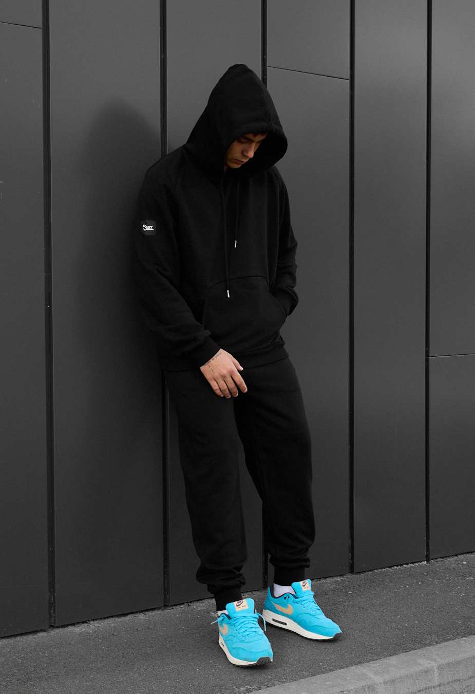 Costum de trening Staff es black oversize