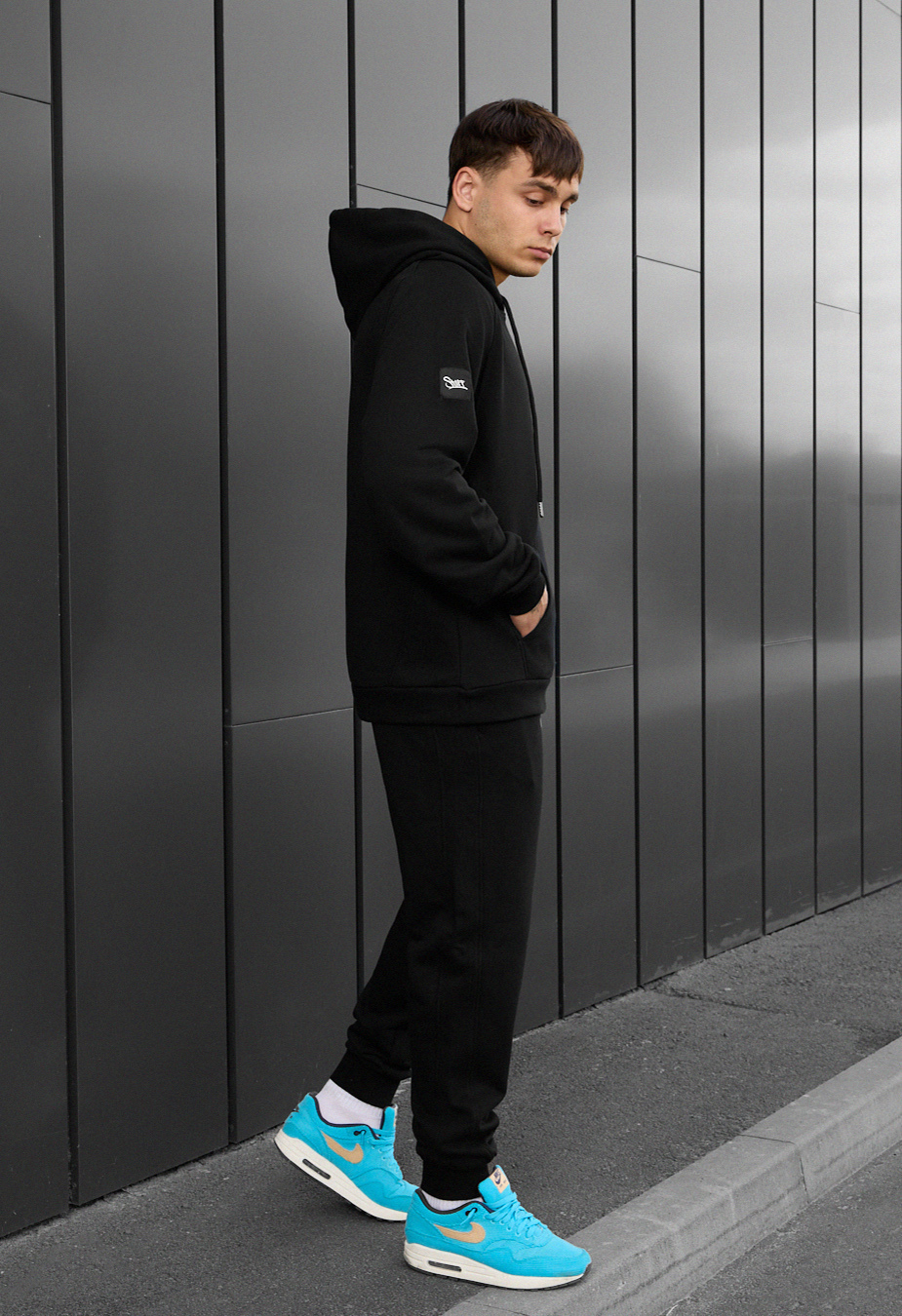 Costum de trening Staff es black oversize