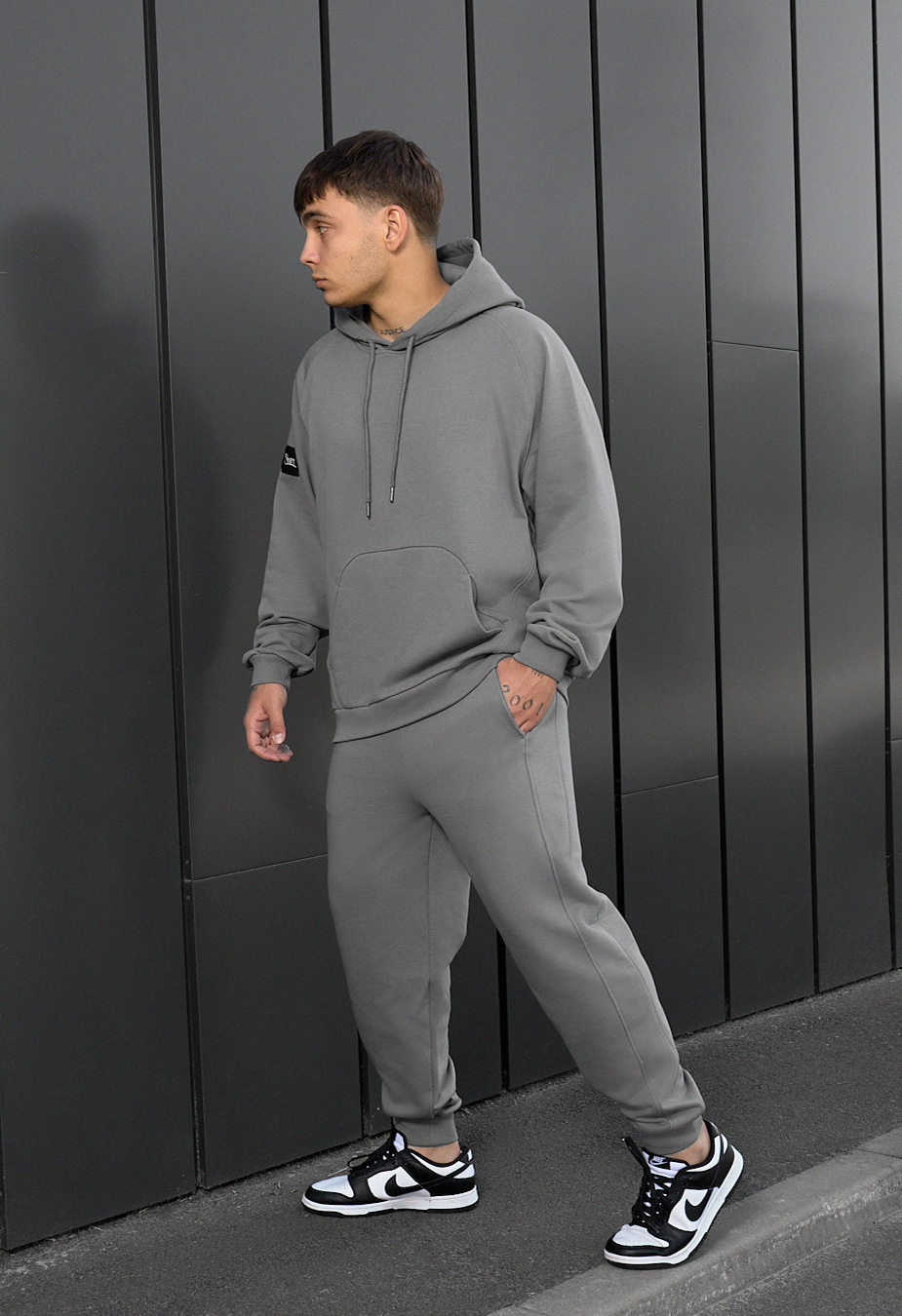 Costum de trening Staff es gray oversize