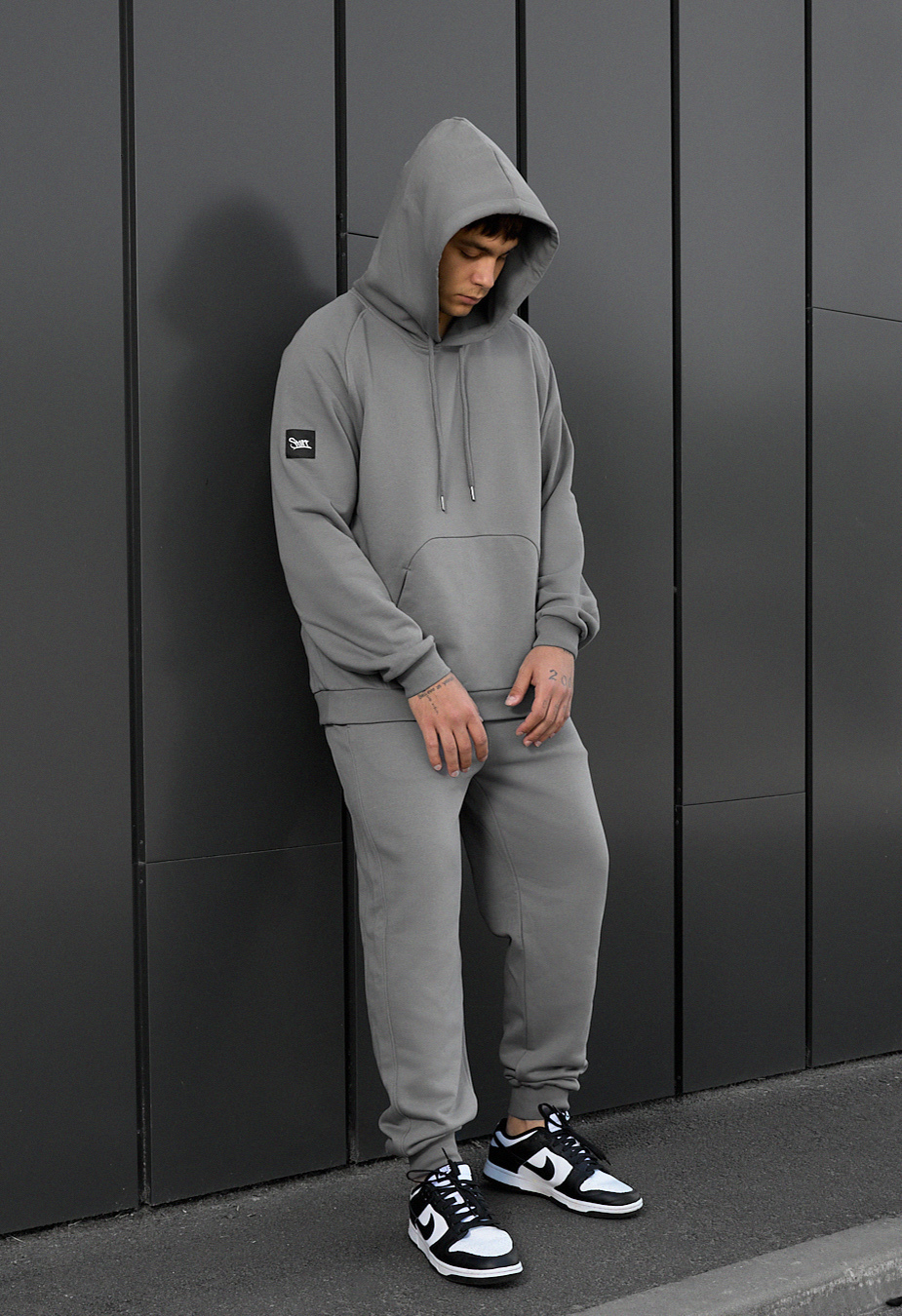 Costum de trening Staff es gray oversize