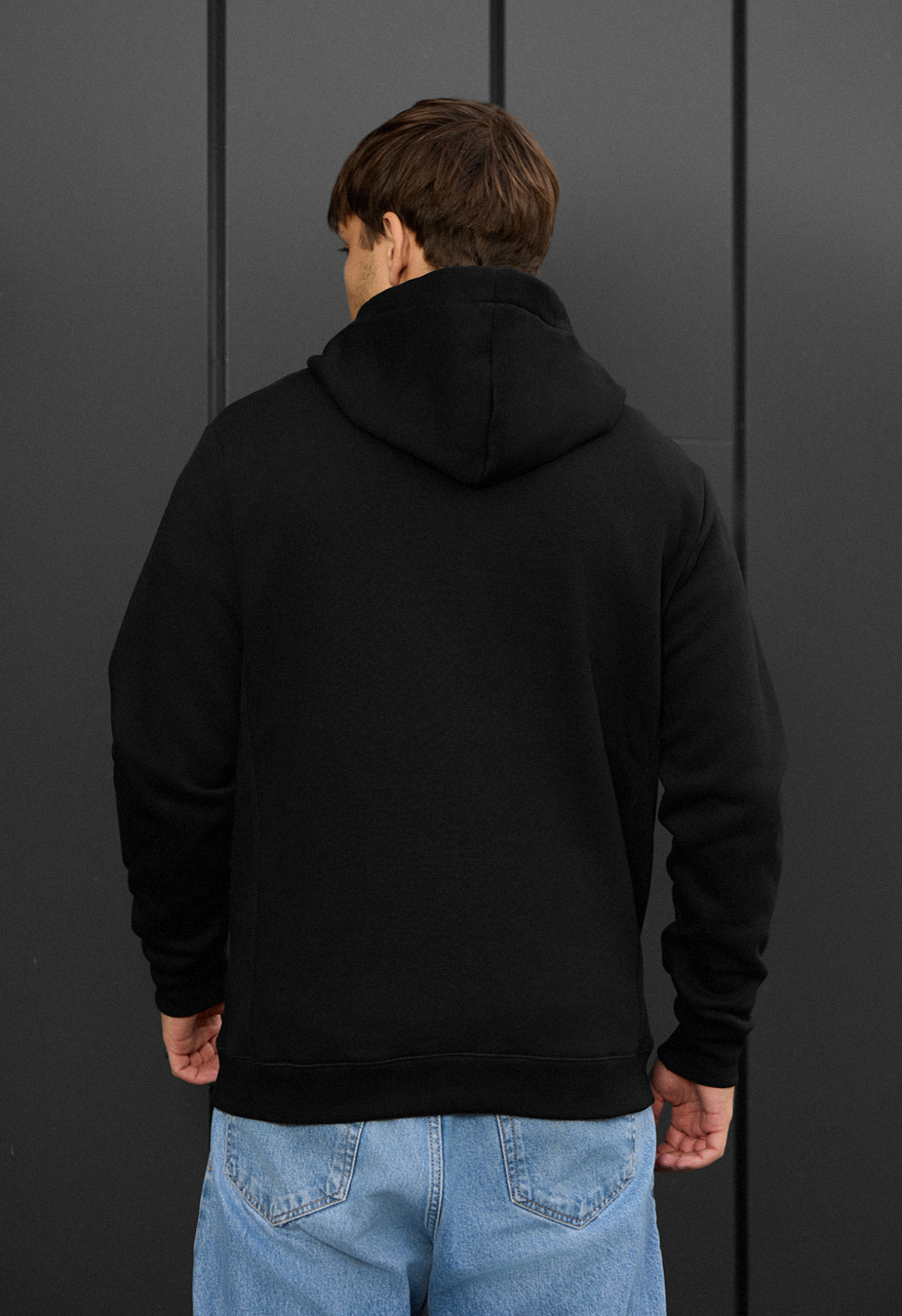 Hanorac Staff zip black fleece
