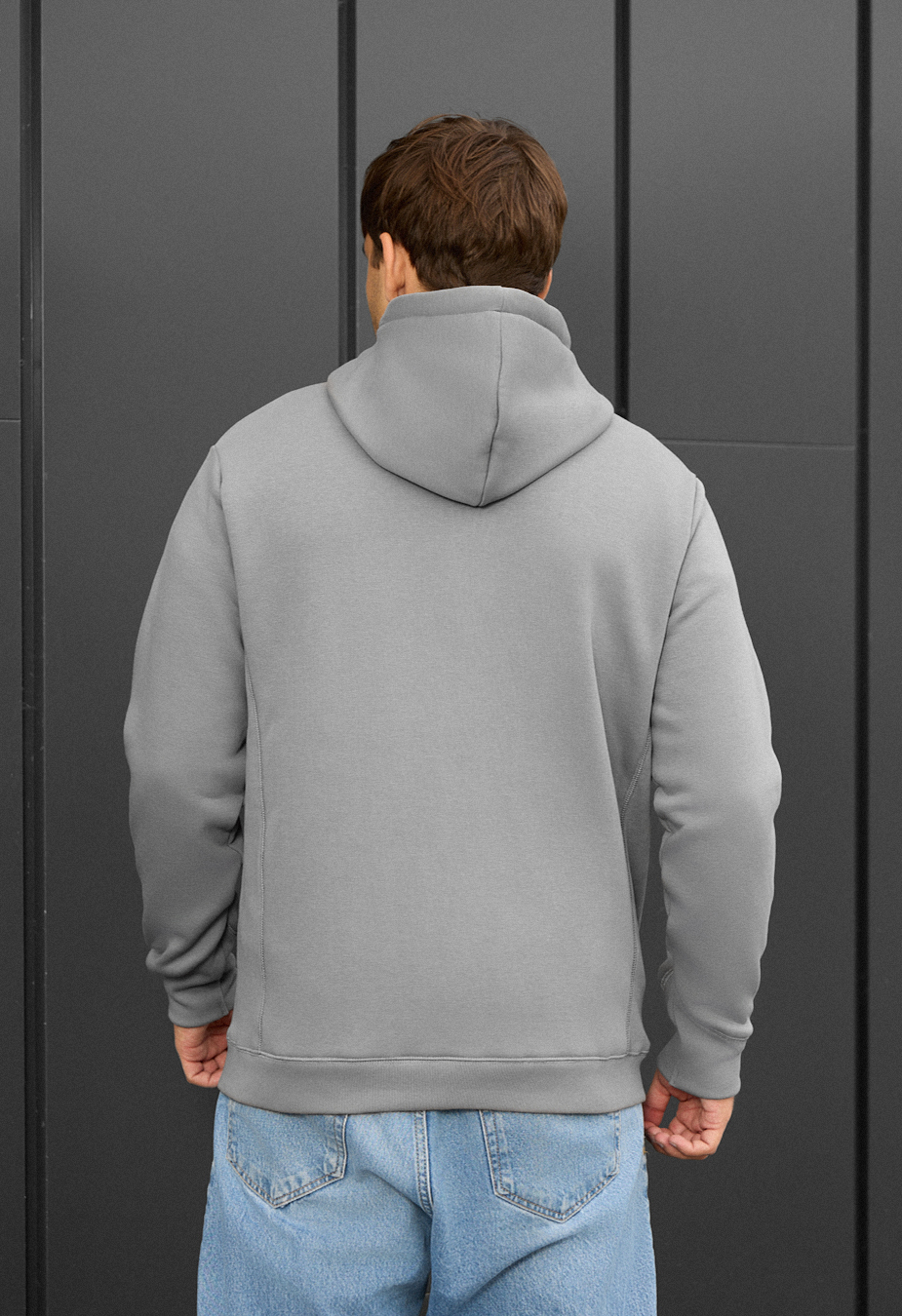 Hanorac Staff zip gray fleece
