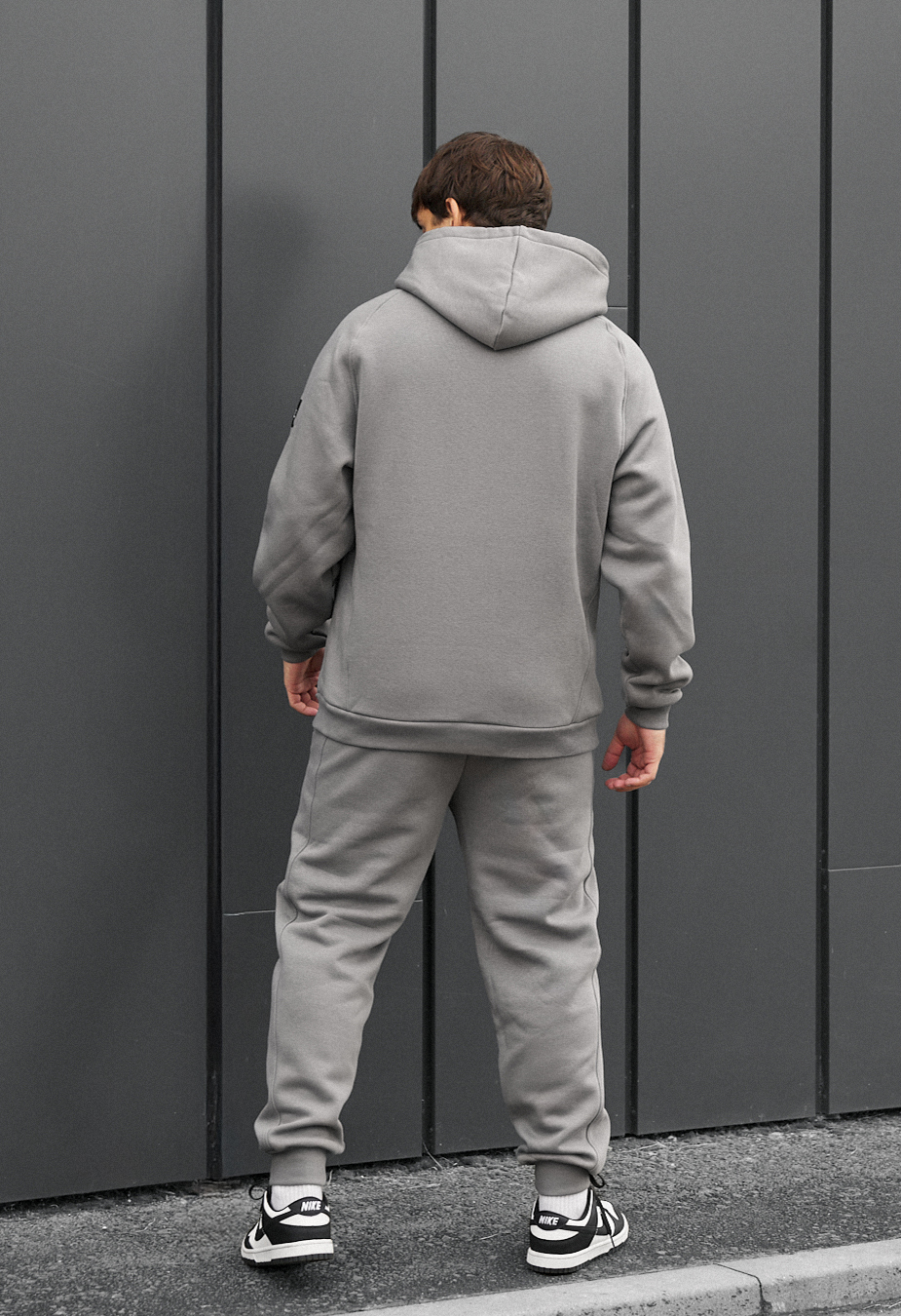 Costum de trening Staff es gray oversize fleece