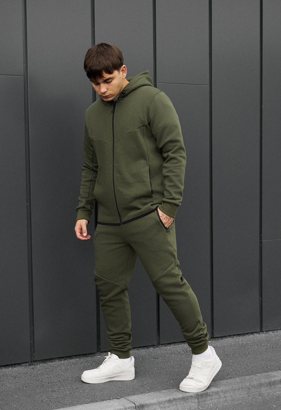 Costum de trening Staff ni khaki fleece