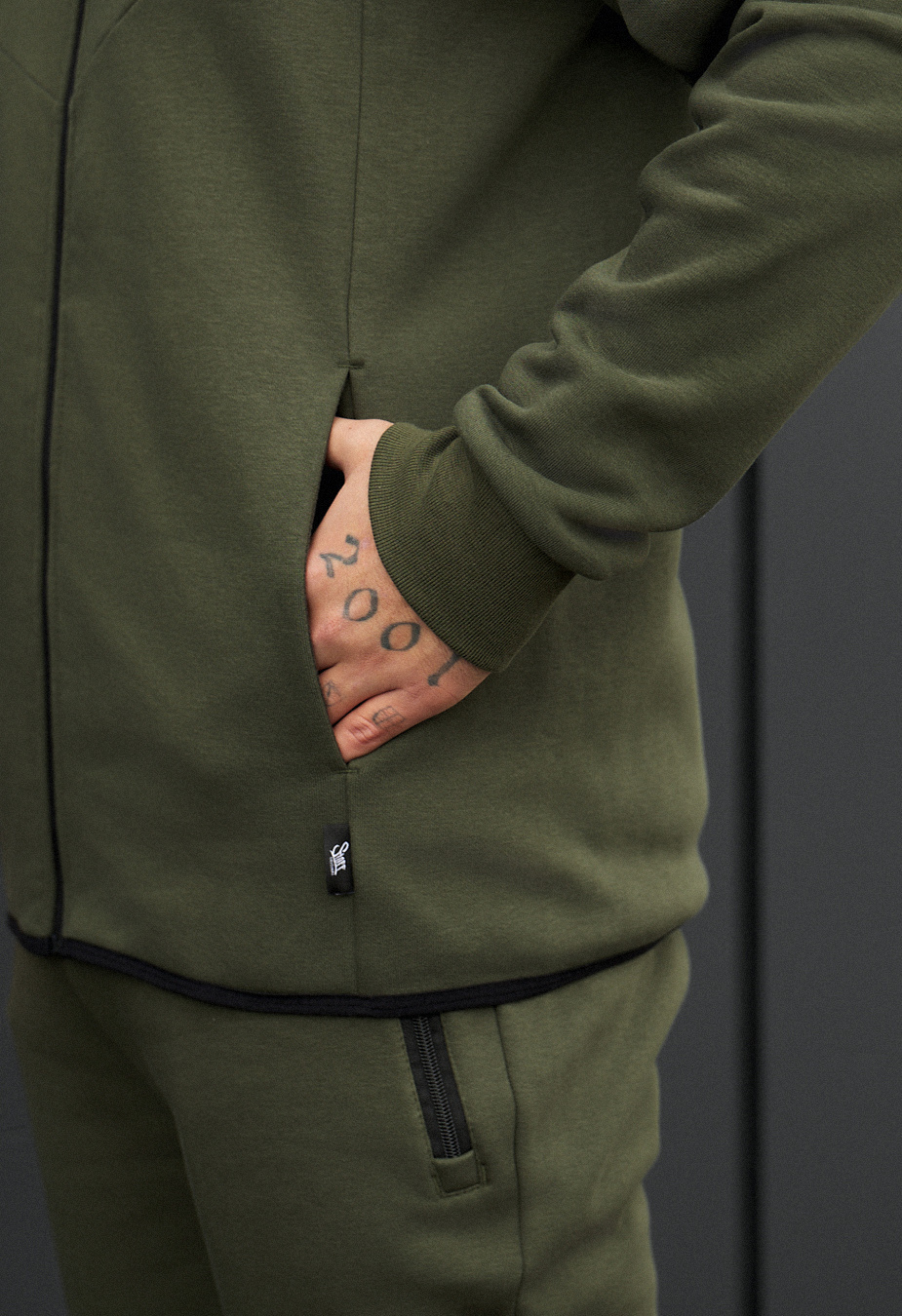 Costum de trening Staff ni khaki fleece