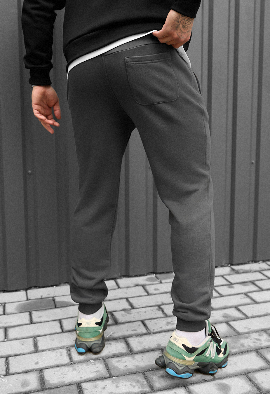 Pantaloni de trening Staff ho dark gray