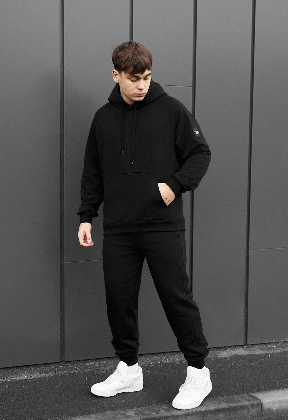 Costum de trening Staff es black oversize