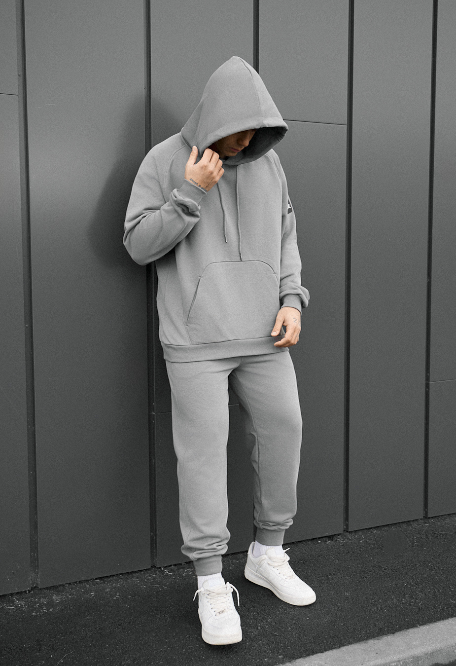 Costum de trening Staff es gray oversize