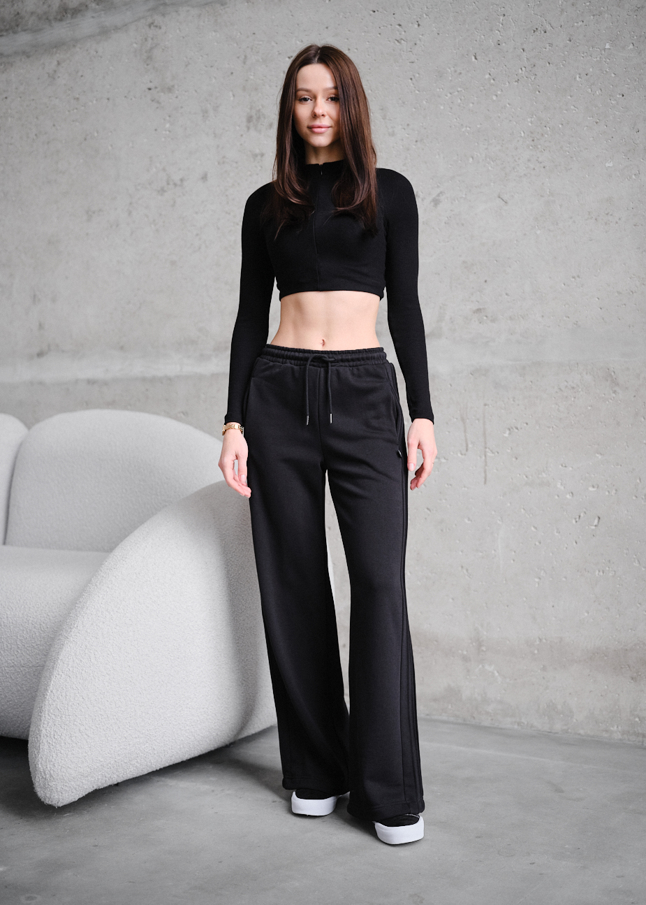 Pantaloni de trening de damă Staff min black