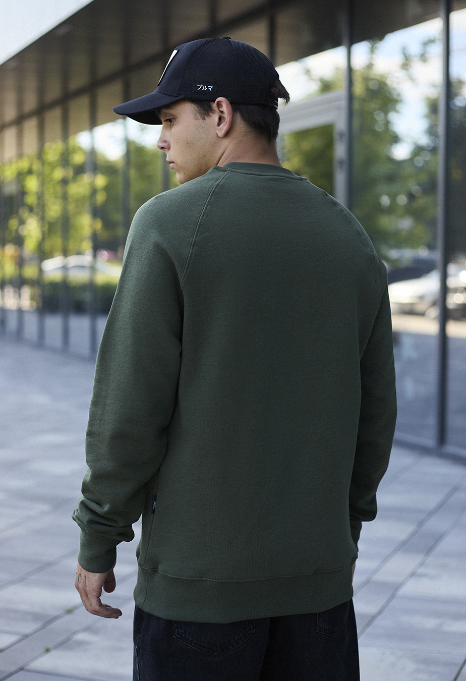 Bluză de trening Staff khaki logo