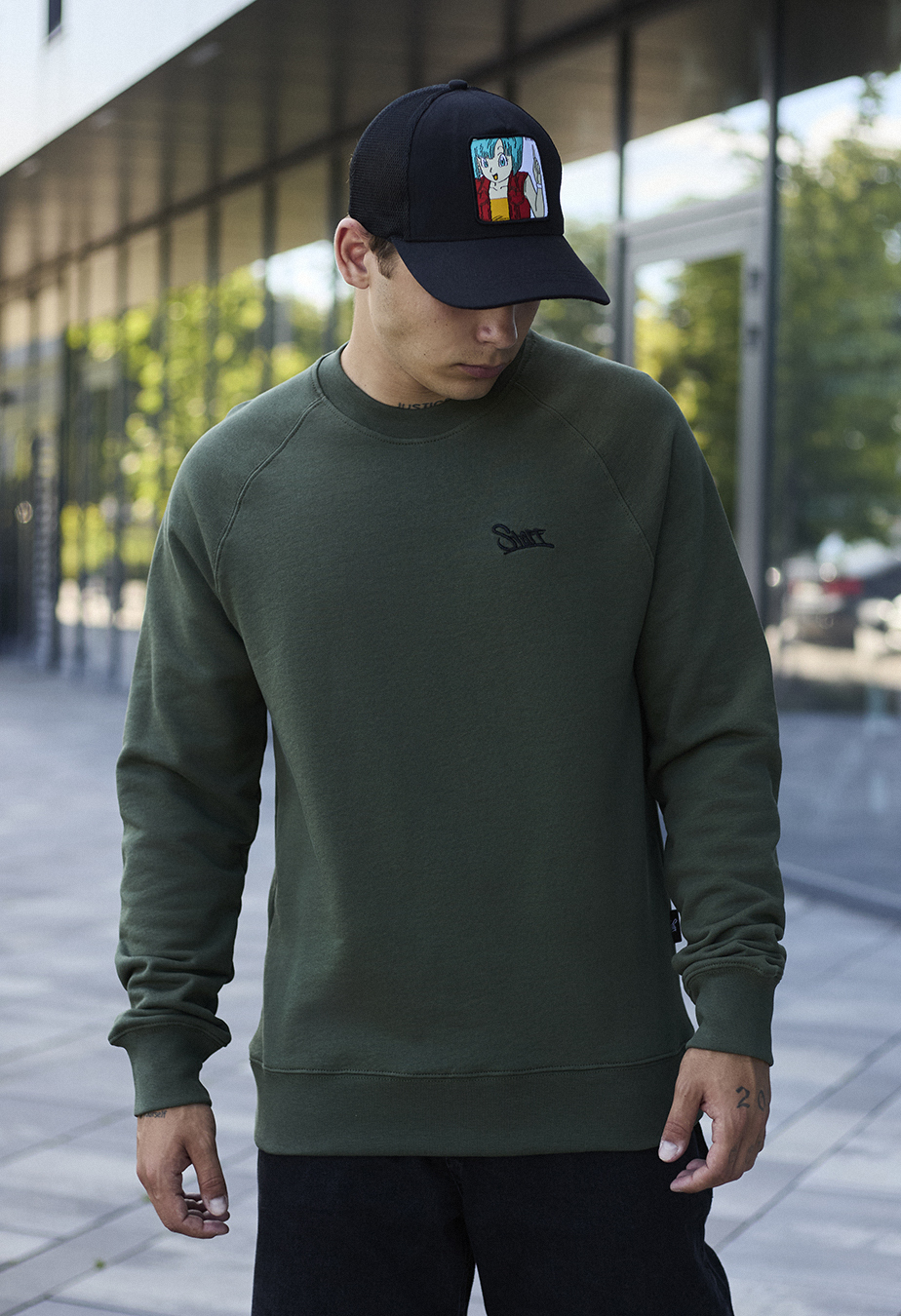 Bluză de trening Staff khaki logo