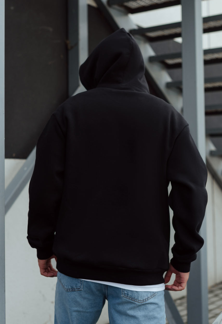 Hanorac Staff black basic oversize fleece