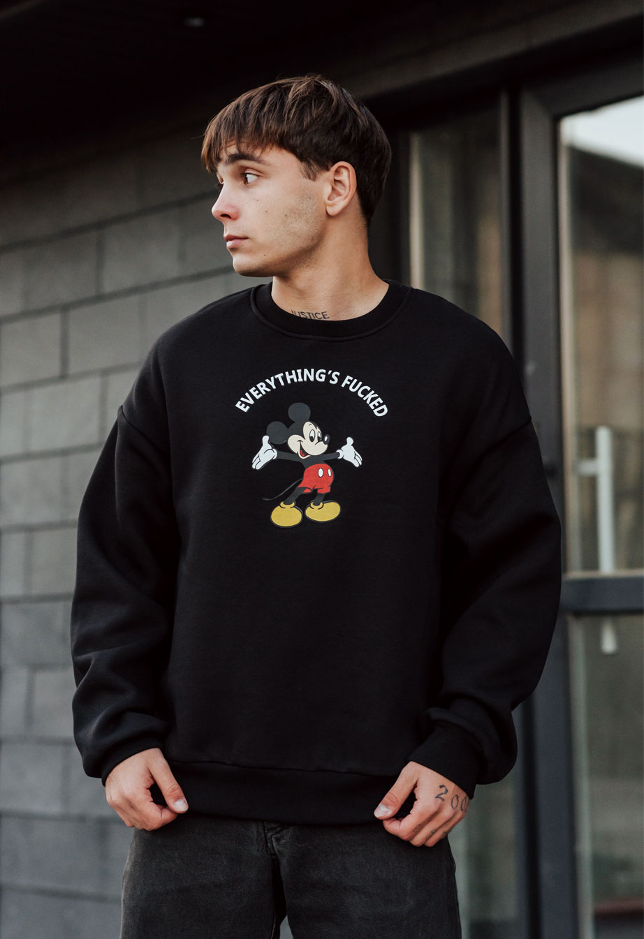 Bluză de trening Staff mik oversize fleece