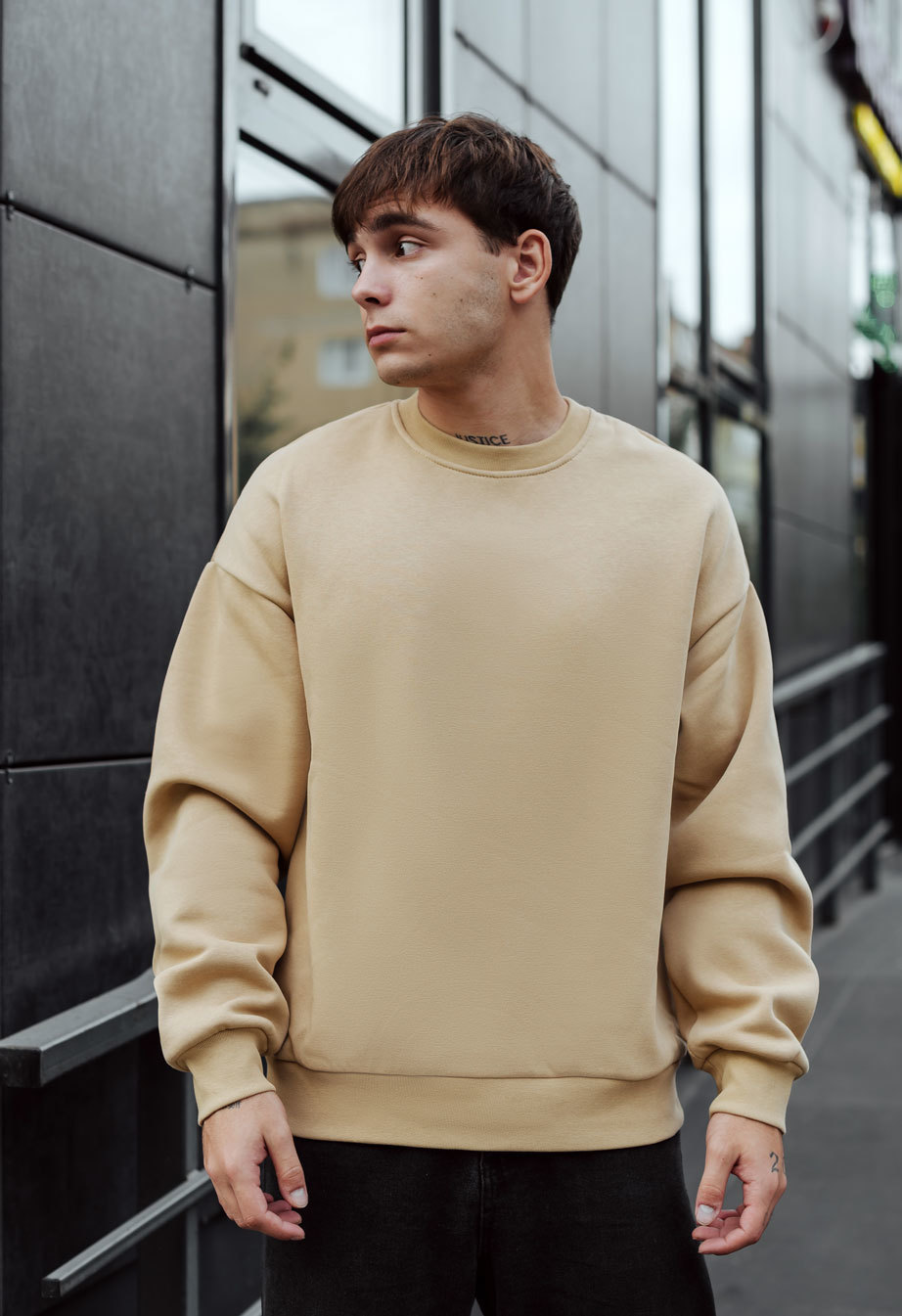 Bluză de trening Staff art oversize fleece