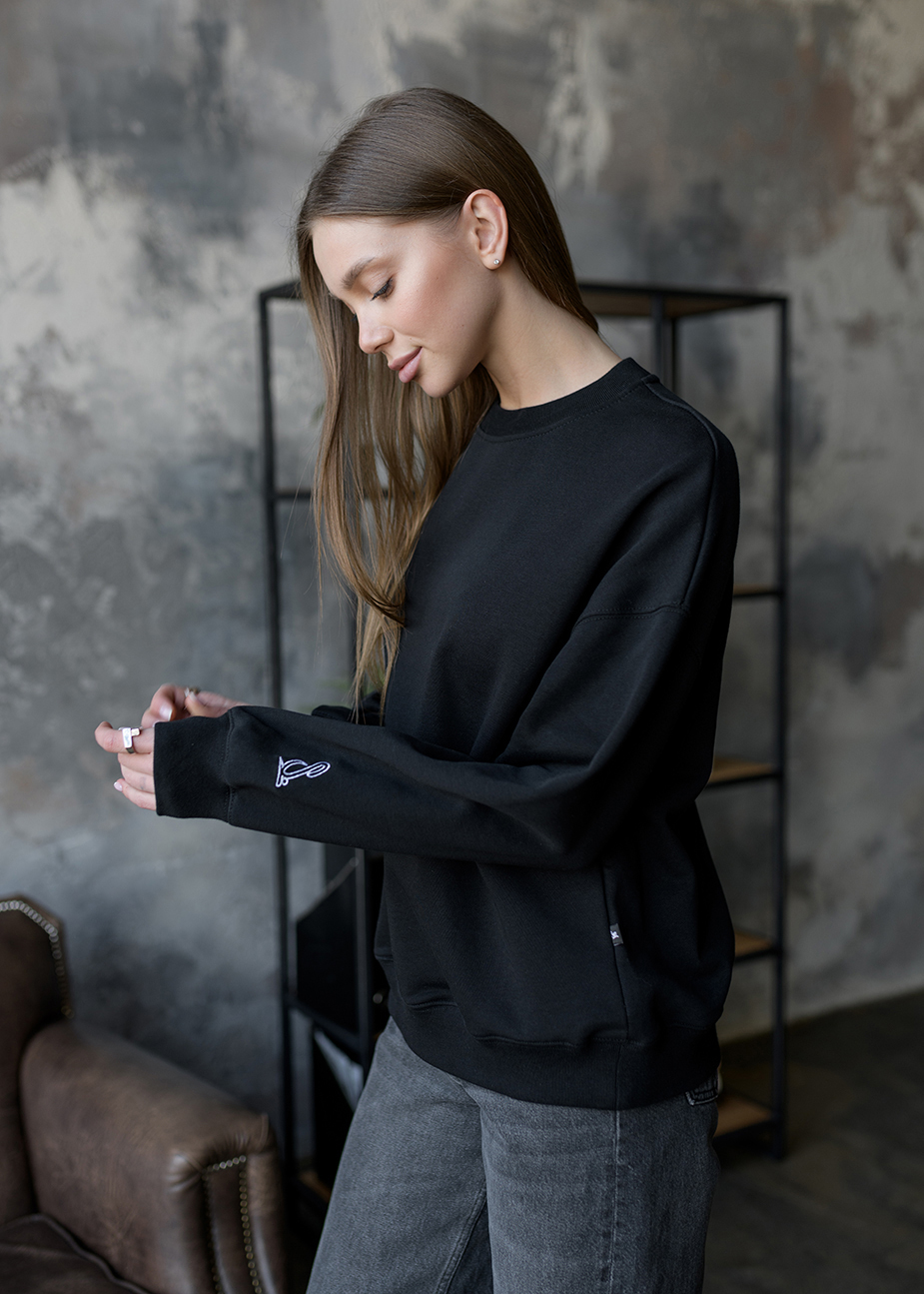 Bluză de trening de damă Staff s oversize black