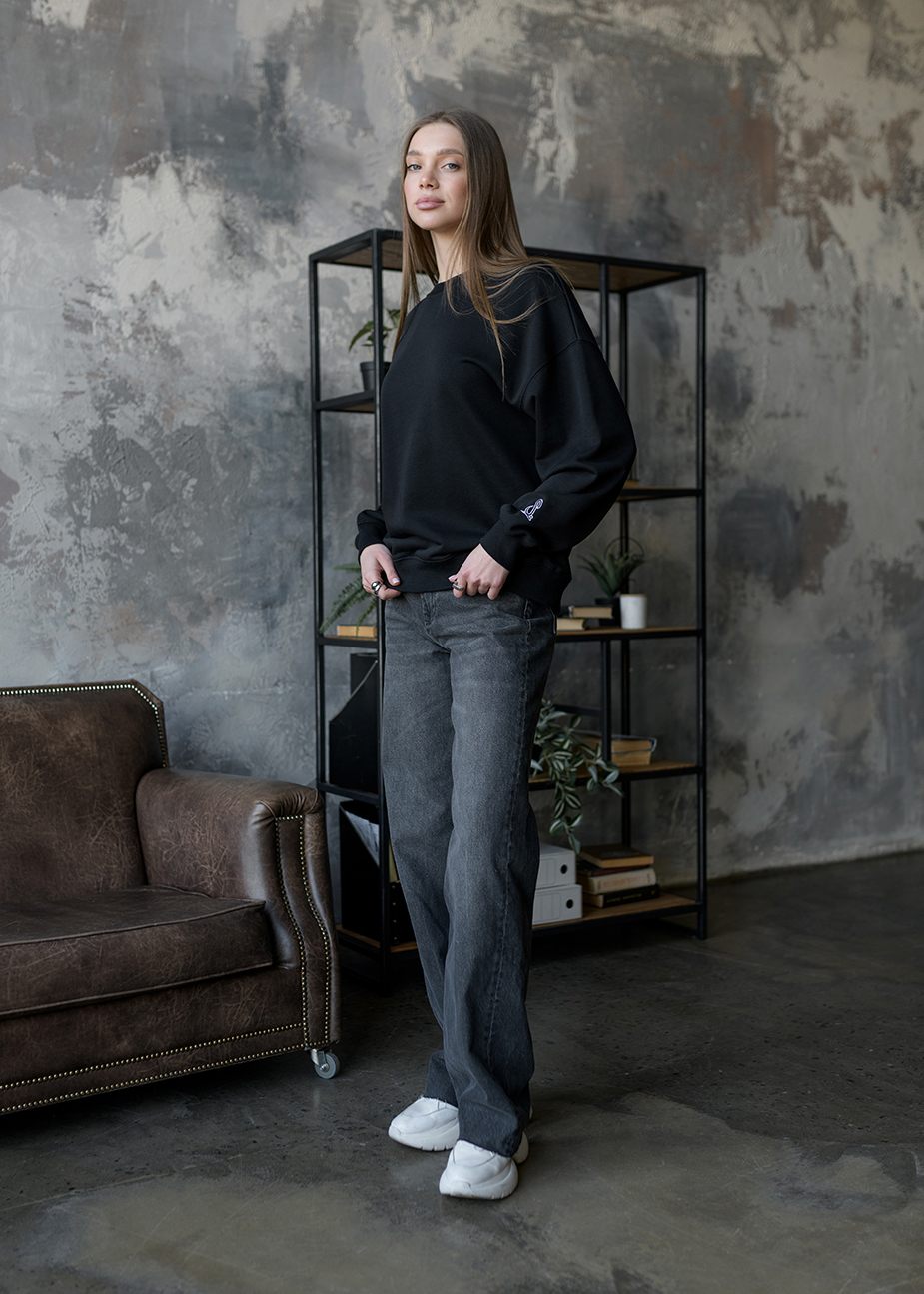 Bluză de trening de damă Staff s oversize black