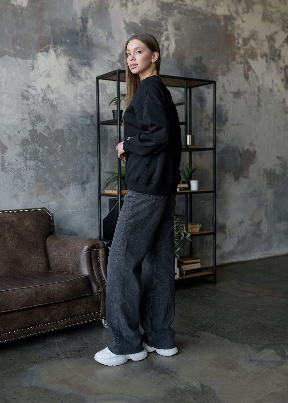 Bluză de trening de damă Staff s oversize black